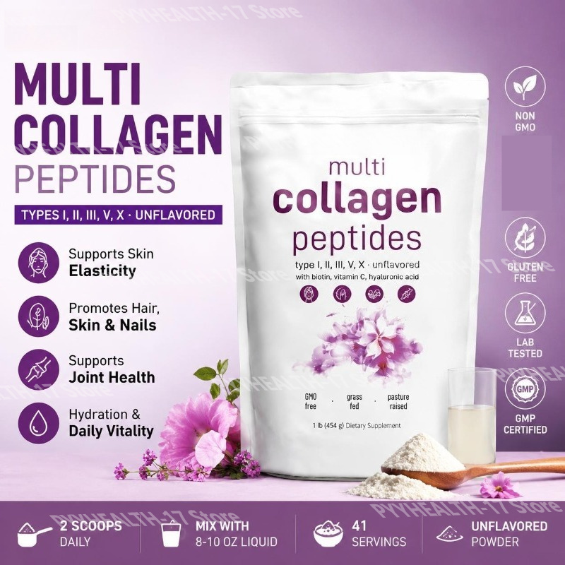 Vitamin C Powder - Çoklu Kolajen Peptitleri Tozu Tip I