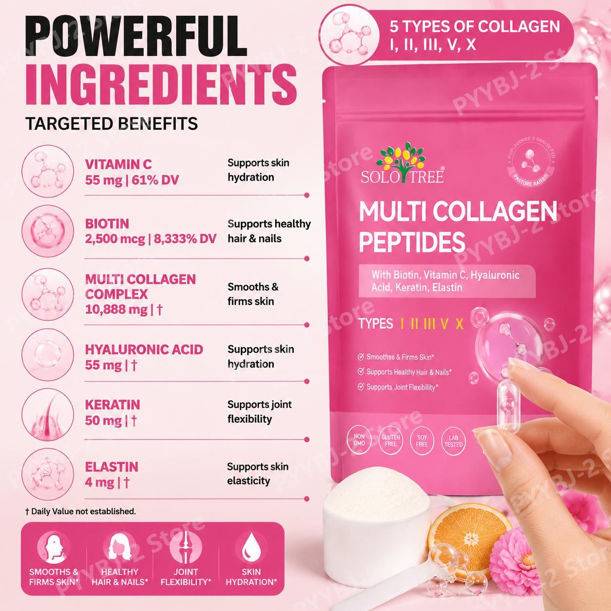 Çoklu Kolajen Peptitleri Tozu  - Vitamin C Powder incelemesi ve fiyatı
