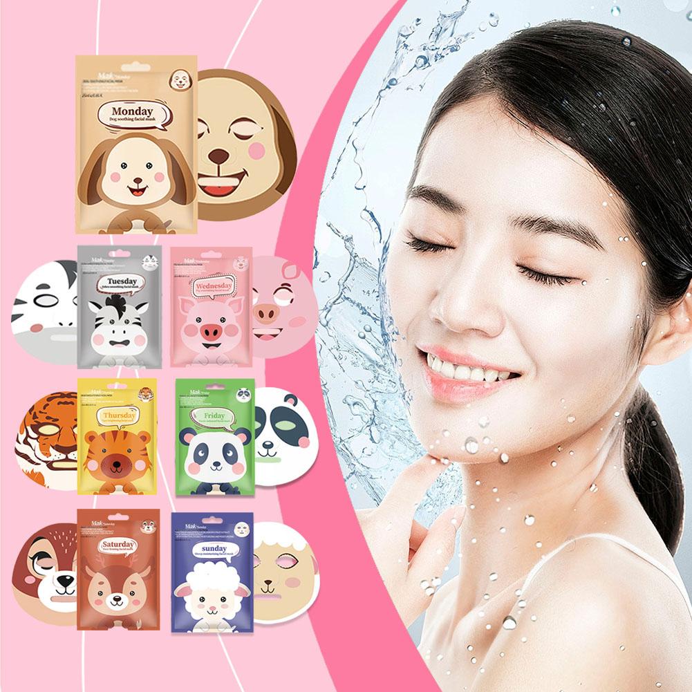 10PCSCute Karikatür Yüz Maskes - Skincare Animate incelemesi ve fiyatı