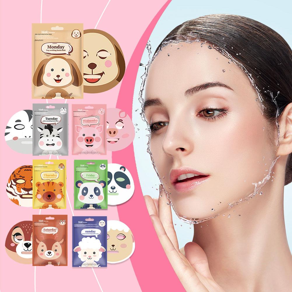 10PCSCute Karikatür Yüz Maskes - Skincare Animate incelemesi ve fiyatı