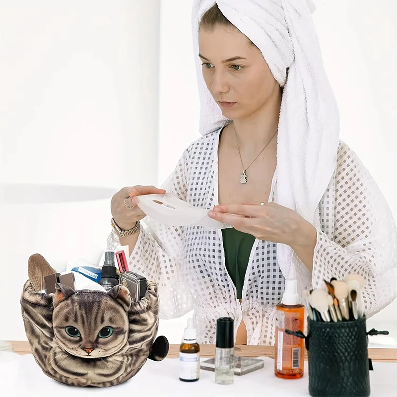 Kedi Şekilli Kozmetik Saklama  - Skincare Animate incelemesi ve fiyatı