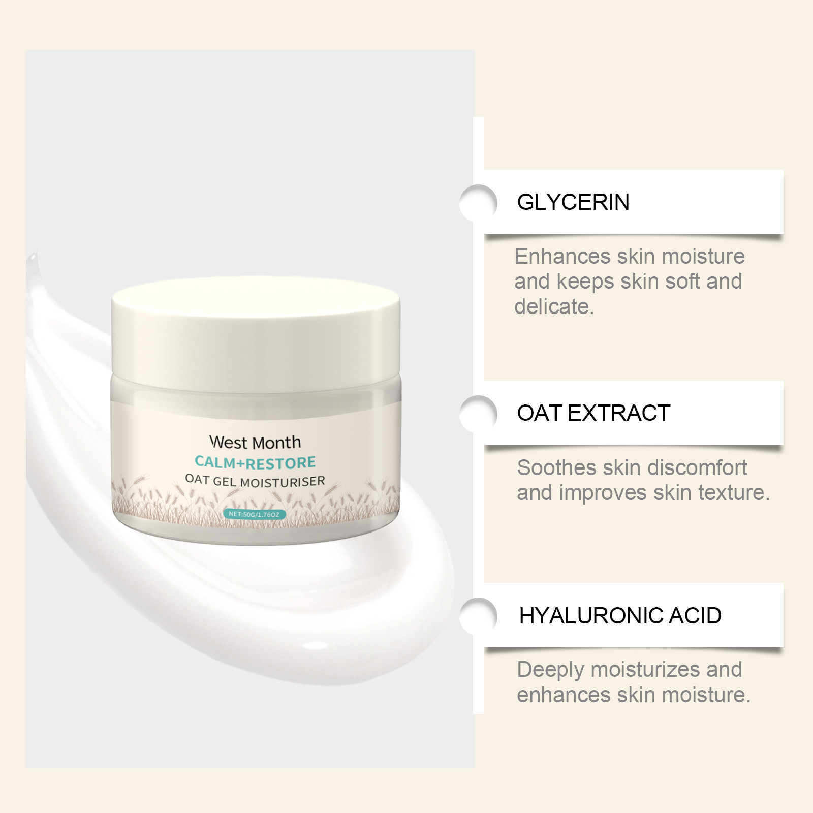 50g Yulaf Özlü Nemlendirici Yü - Skincare Oat incelemesi ve fiyatı