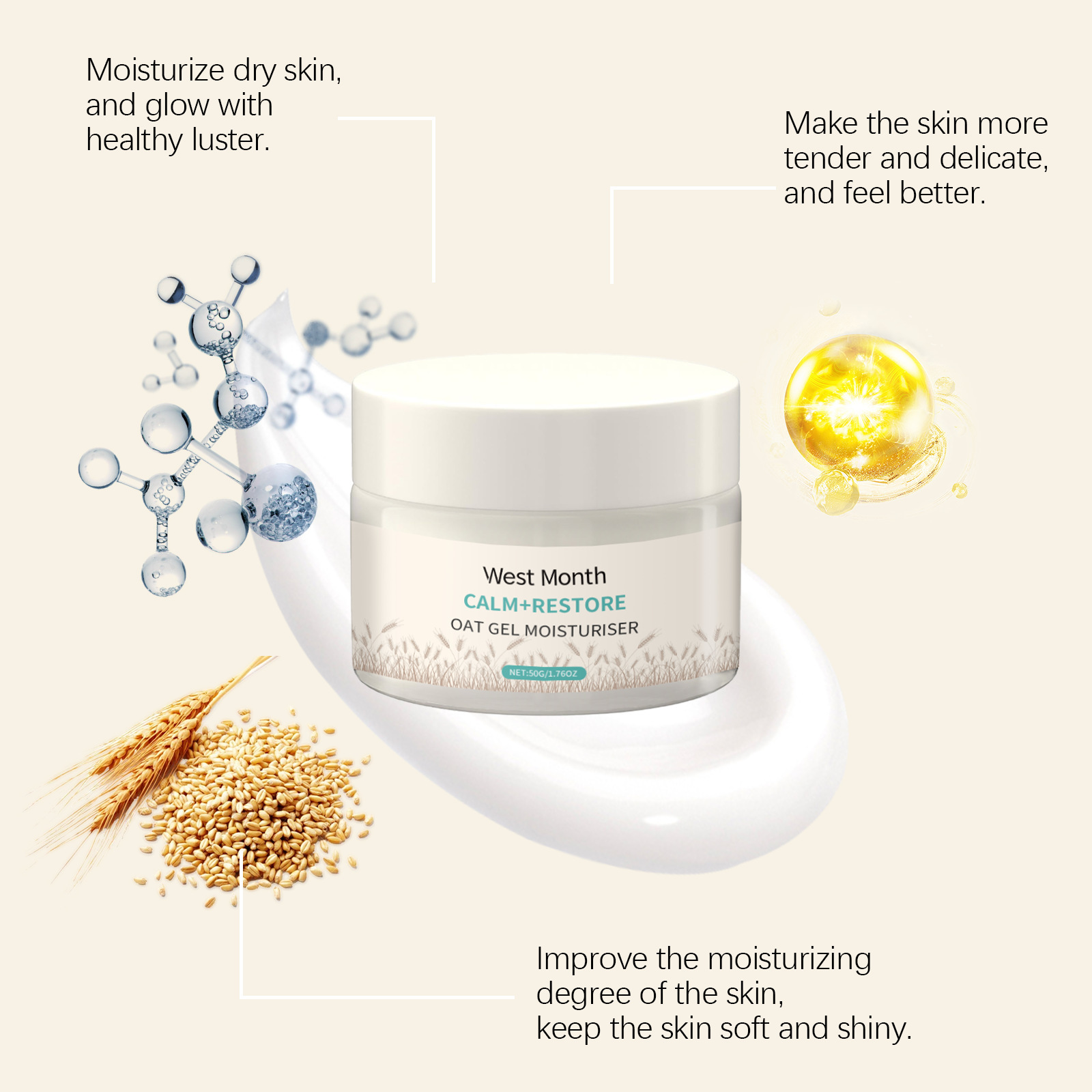 50g Yulaf Özlü Nemlendirici Yü - Skincare Oat incelemesi ve fiyatı